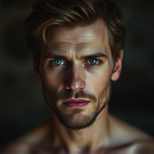 David looking hesitant and unsure before starting his transformation.